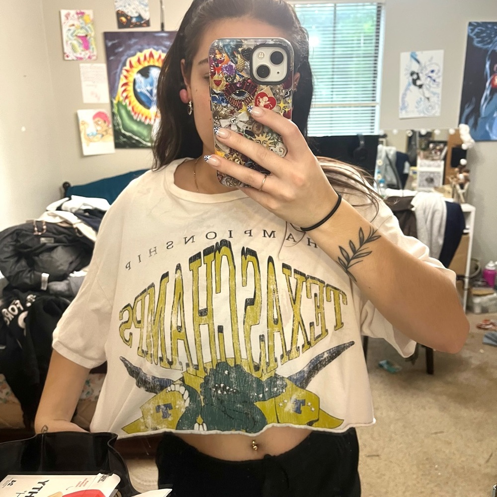Divided Cream Texas Champs Tee